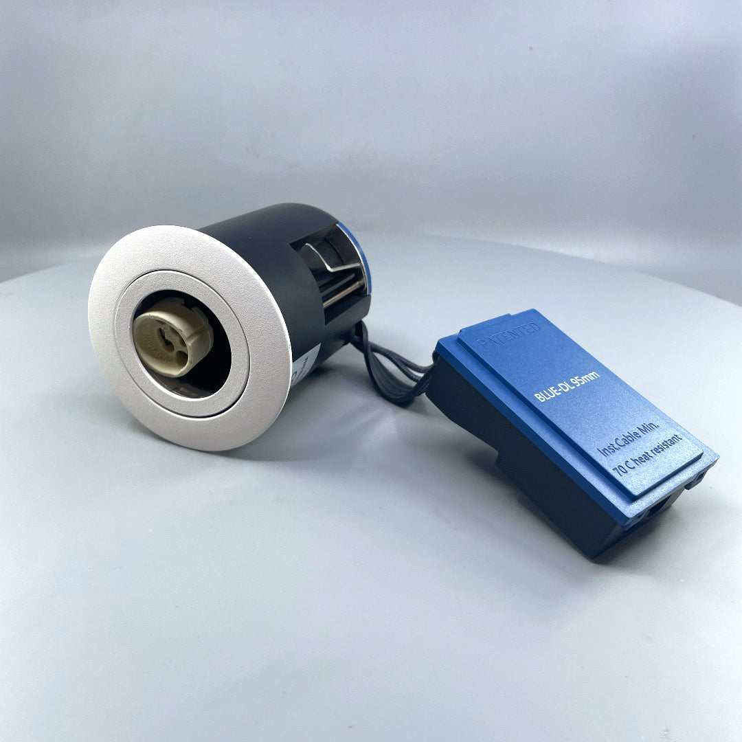 DAXTOR EXO BLUE 95 GU10 indbygningsspot – Hvid (360° frame 3)