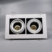Downlight Dobbelt 230V 20W GU10 - Mat hvid