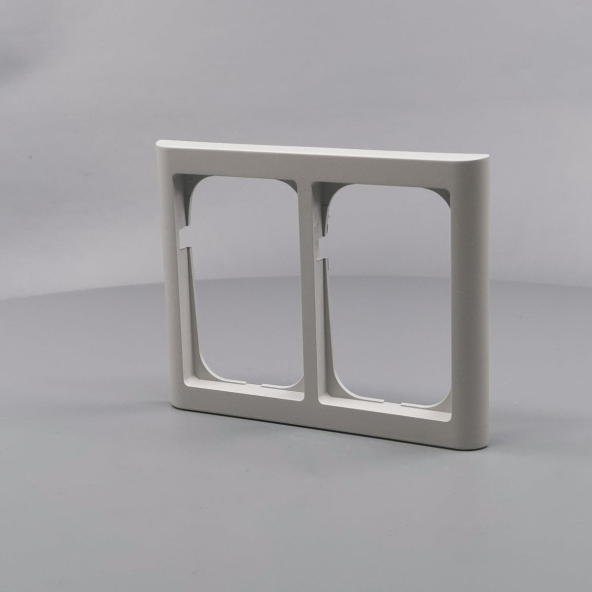 LK Fuga ramme Softline 63 2x1½m - lysegrå (360° frame 3)