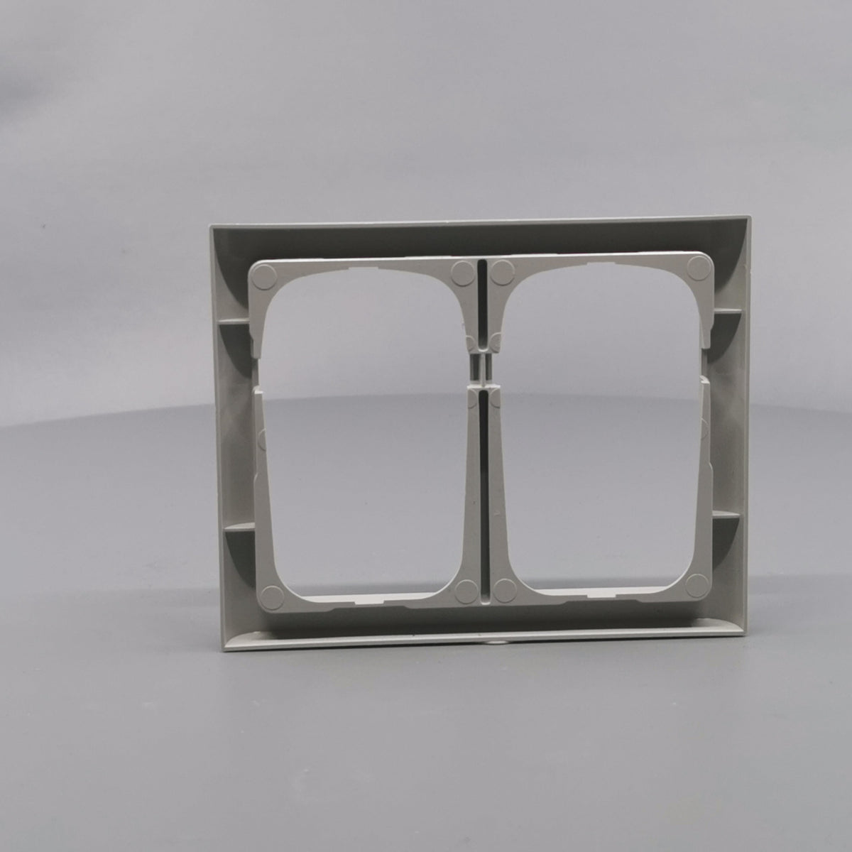 LK Fuga ramme Softline 63 2x1½m - lysegrå (360° frame 13)