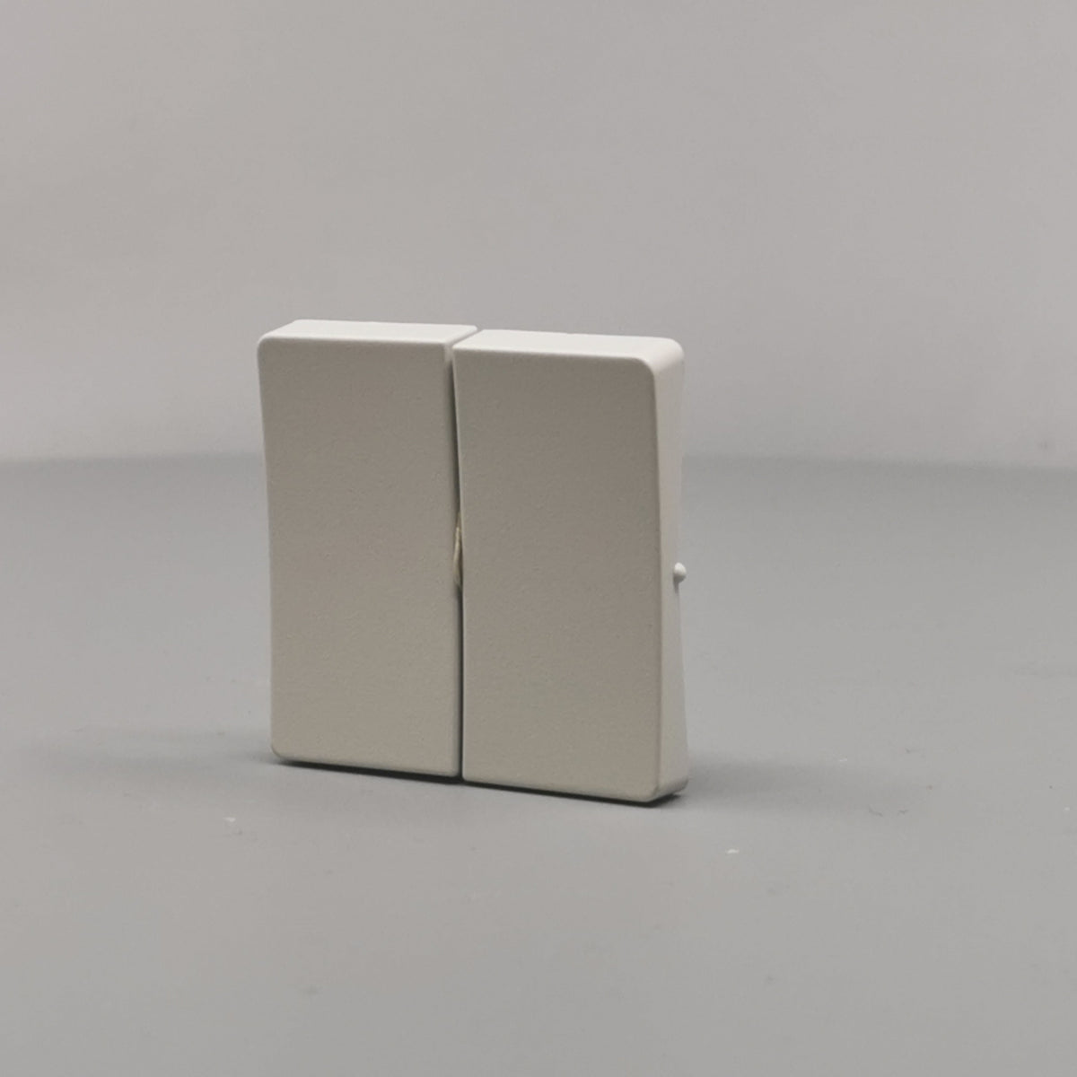 LK Fuga tangentsæt til dobbeltafbryder, gammel model - lysegrå (360° frame 3)