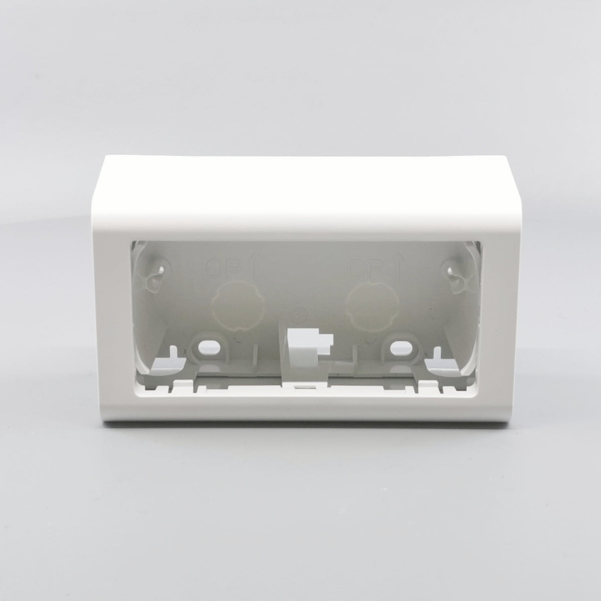 LK Fuga Softline vandret underlag 2 modul 49mm dyb - hvid