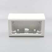 LK Fuga Softline vandret underlag 2 modul 49mm dyb - hvid