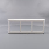 LK Fuga ramme SOFT 63 3x1m vandret - hvid