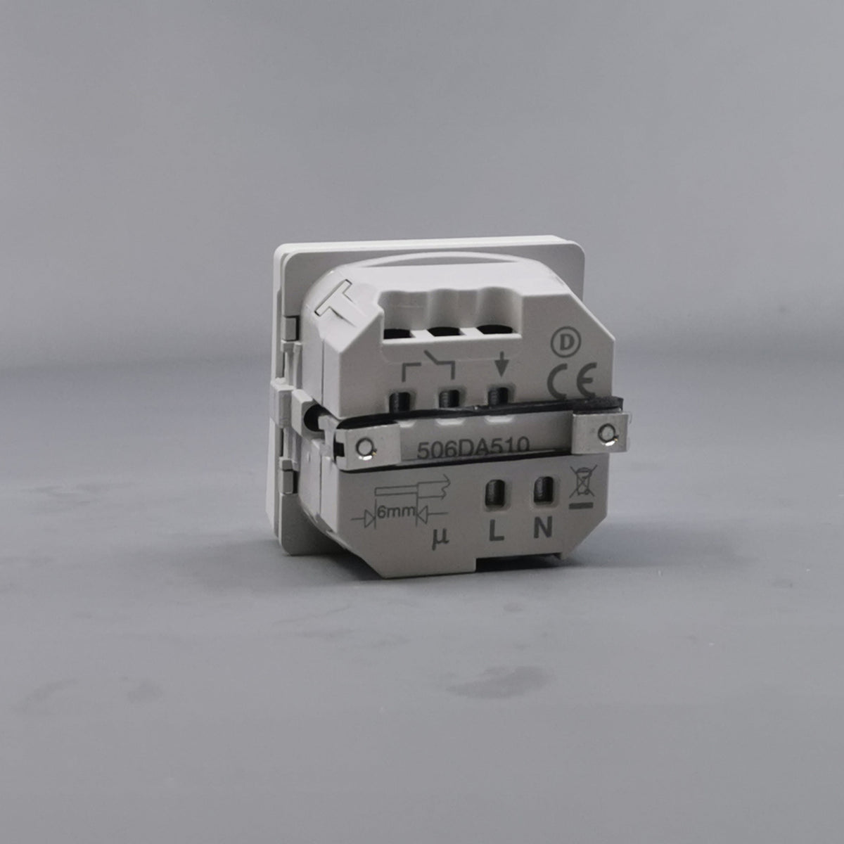LK Fuga timer 1m 8A - hvid (360° frame 12)