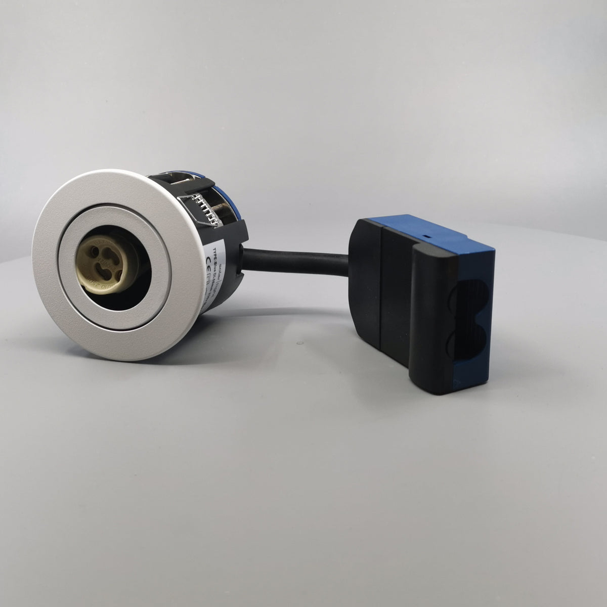 Blue-DL udendørsspot version 1 m. GU10 fatning - Mat hvid (360° frame 3)