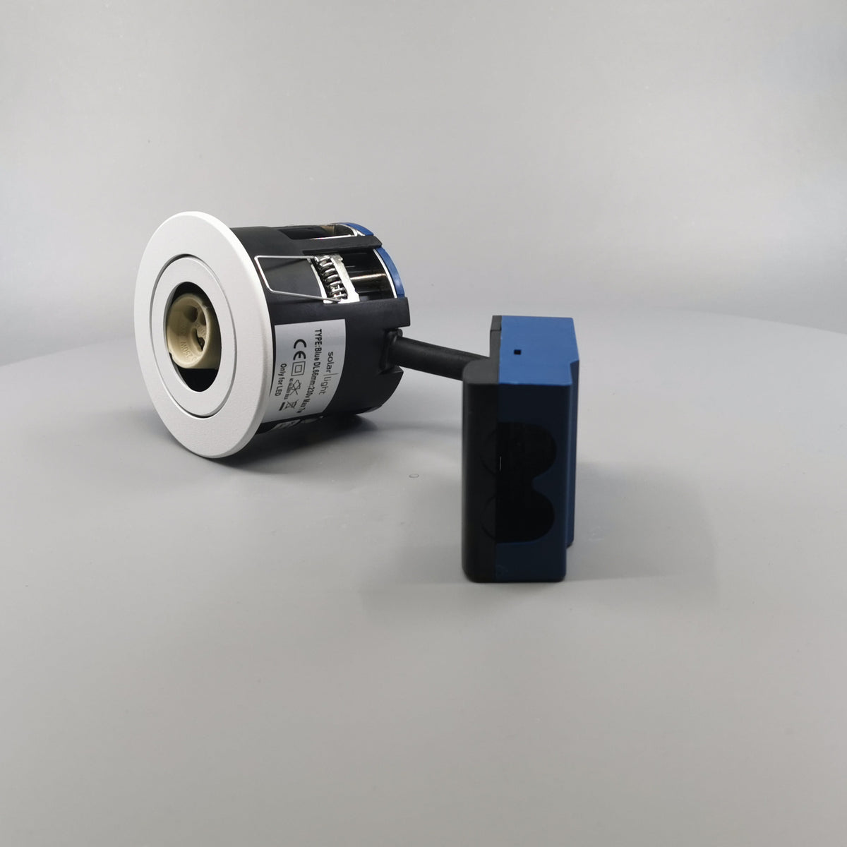 Blue-DL udendørsspot version 1 m. GU10 fatning - Mat hvid (360° frame 5)
