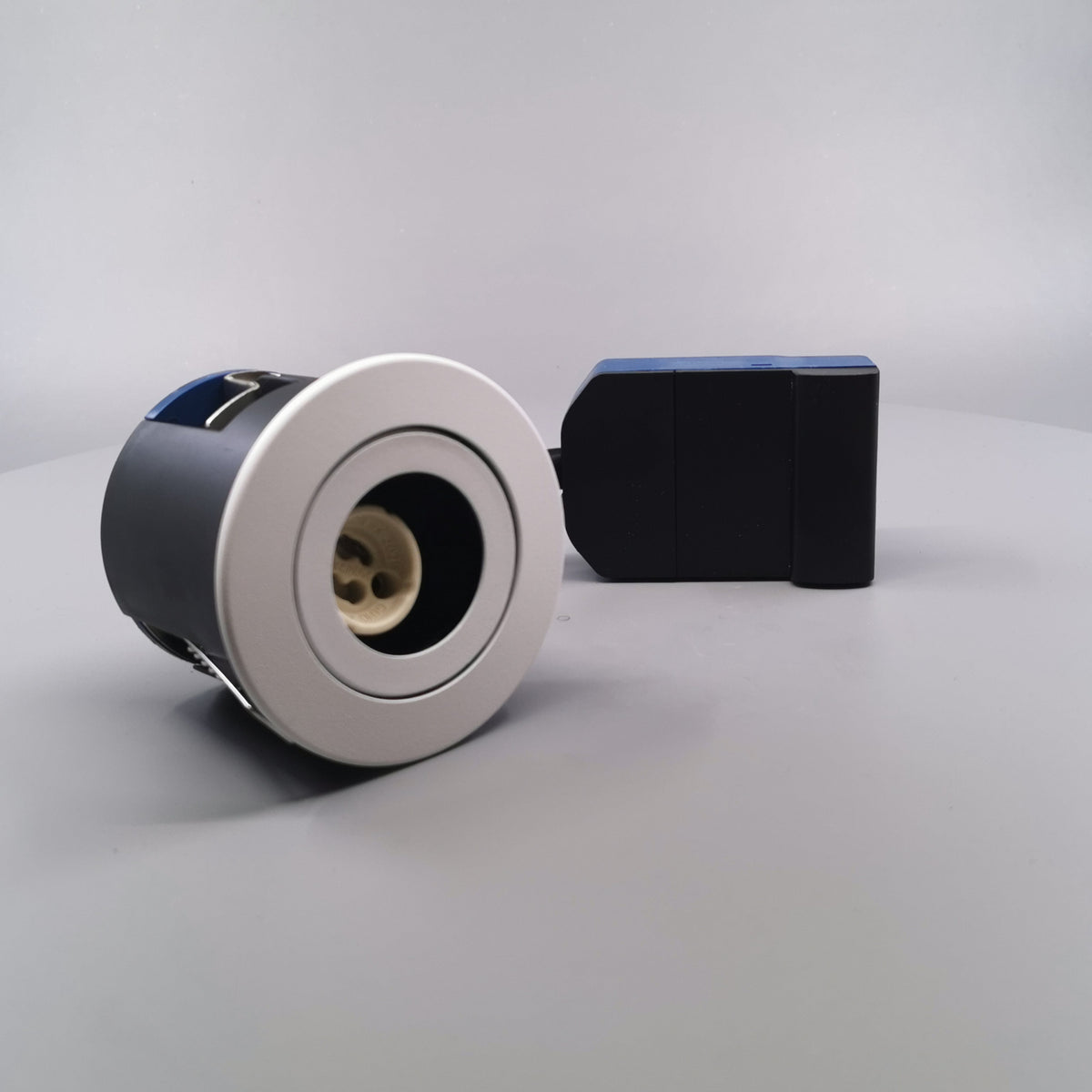 Blue-DL udendørsspot version 1 m. GU10 fatning - Mat hvid (360° frame 23)