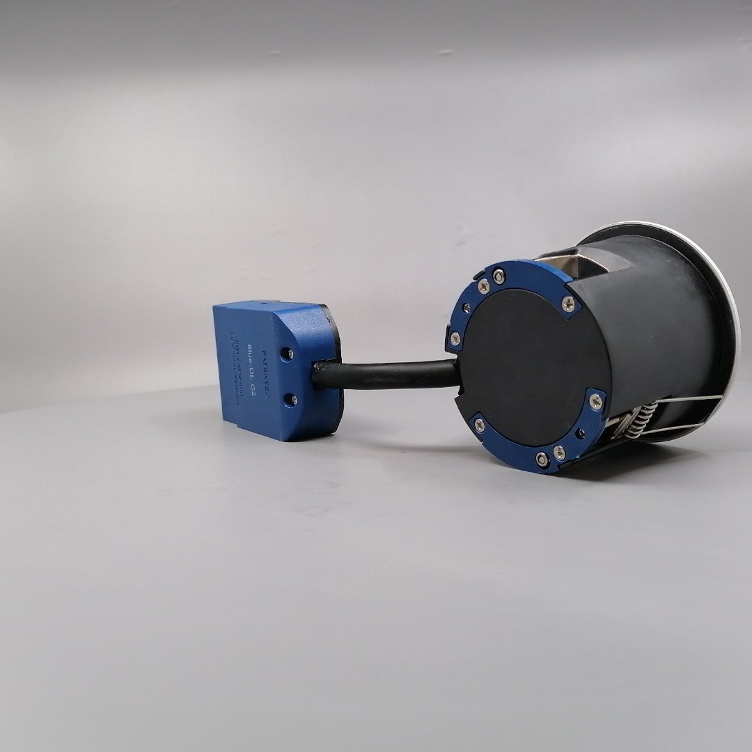 Indbygningsspots m. GU10 fatning G2 - rund, mat hv (360° frame 17)