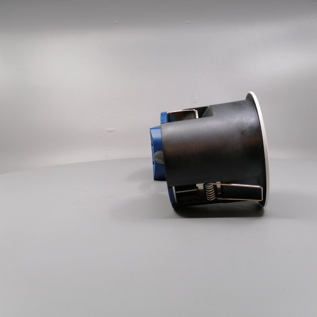 Indbygningsspots m. GU10 fatning G2 - rund, mat hv (360° frame 20)