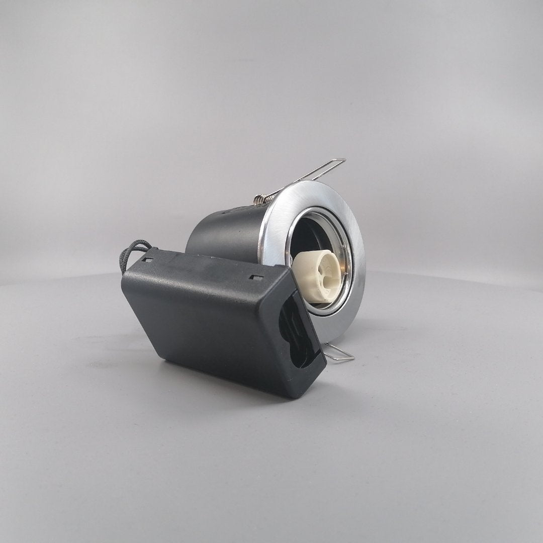 Indbygningsspot 230V GU10 Max 7W LED Børstet (360° frame 21)