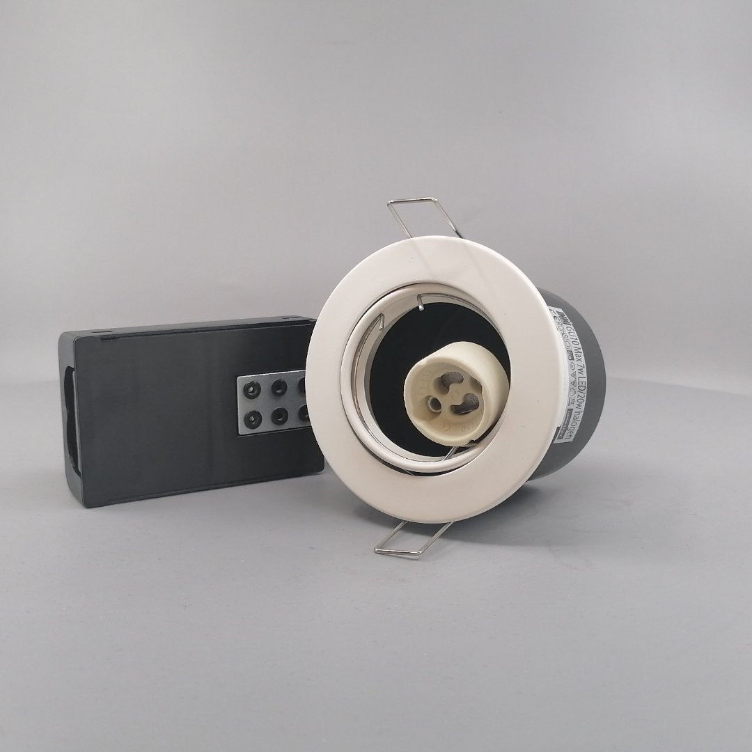 Indbygningsspot 230V GU10 max 7W Led -mat hvid (360° frame 2)