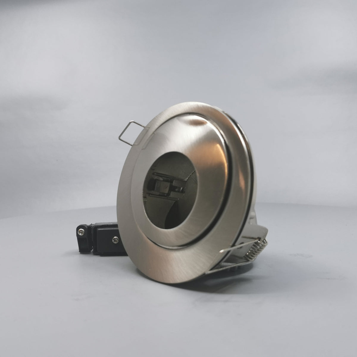 Downlight 12V GU4 max 50W Børstet 90° kipbar + 360° rotering (360° frame 4)