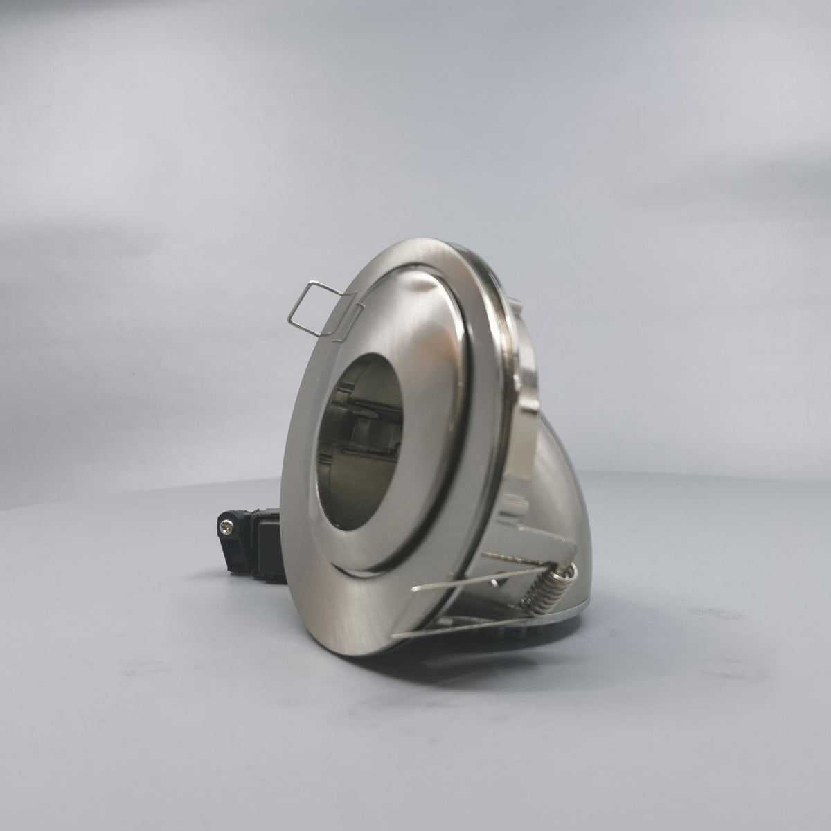 Downlight 12V GU4 max 50W Børstet 90° kipbar + 360° rotering (360° frame 5)