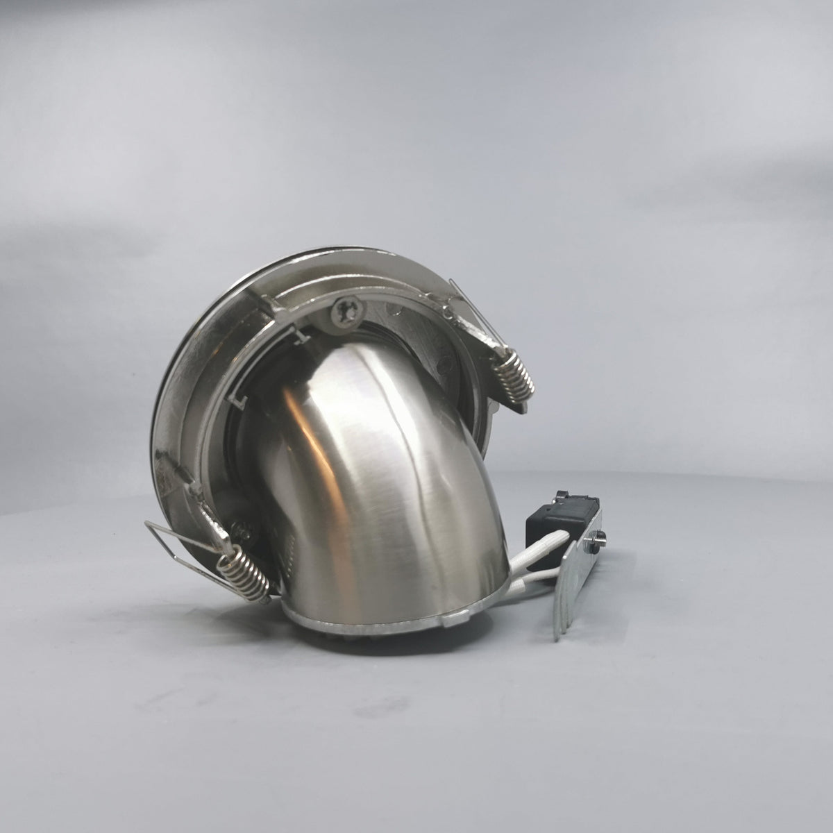 Downlight 12V GU4 max 50W Børstet 90° kipbar + 360° rotering (360° frame 11)