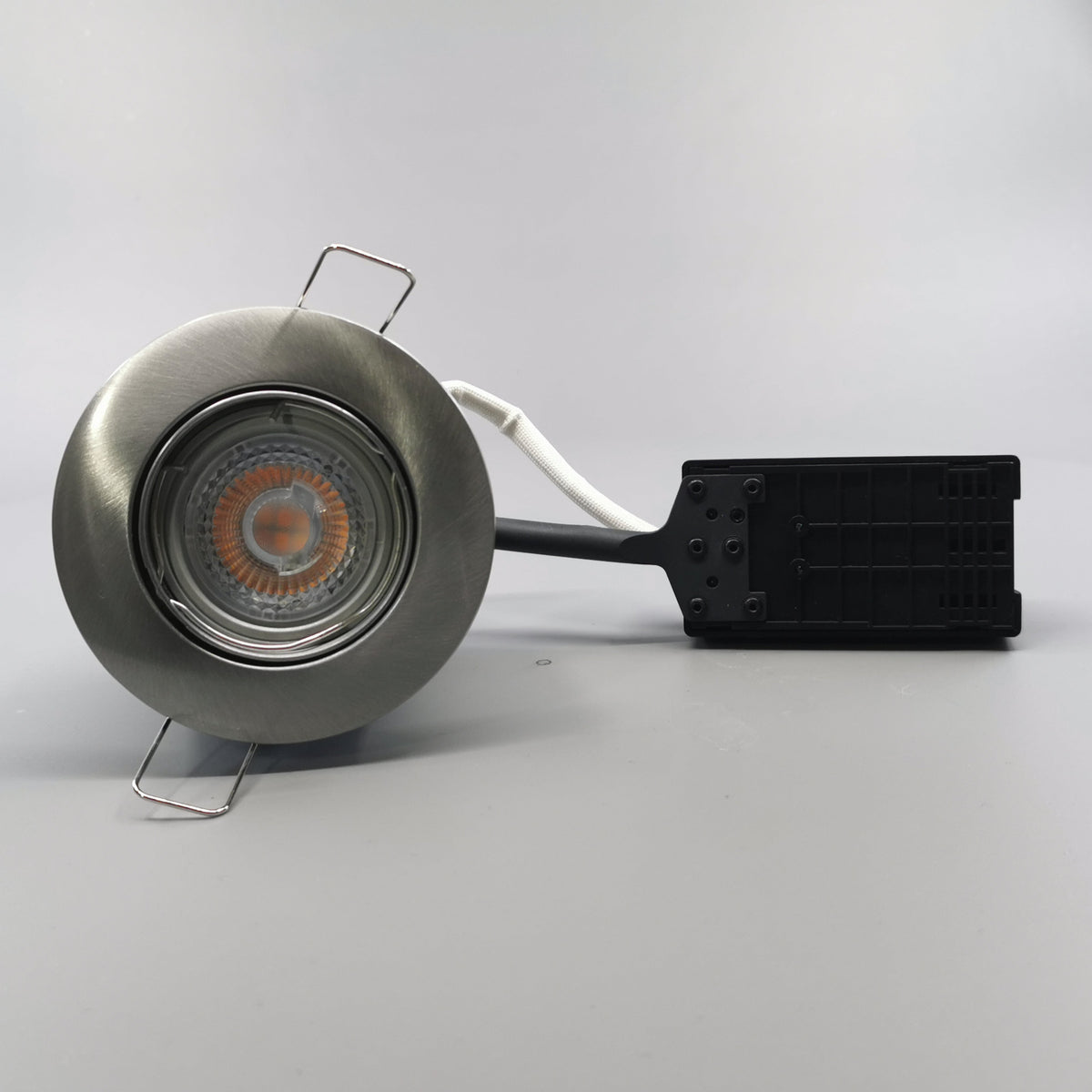 LED spot 5W dæmpbar flimmerfri 2700K 430Lm - Rund, børstet