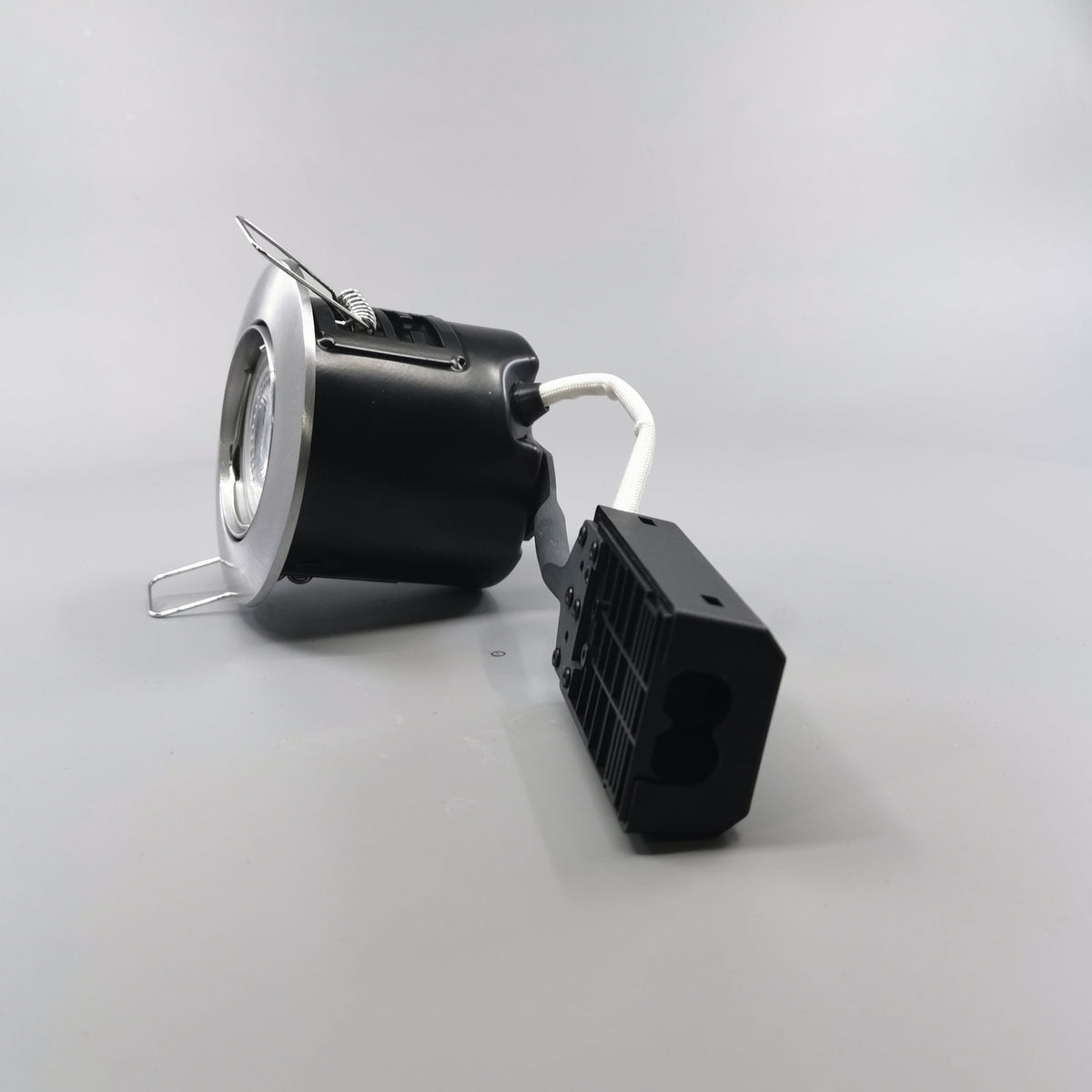 LED spot 5W dæmpbar flimmerfri 2700K 430Lm - Rund, børstet (360° frame 6)