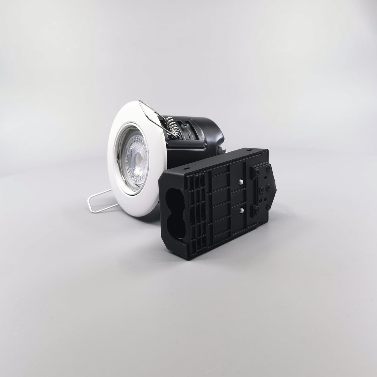 LED spot 5W dæmpbar flimmerfri 3000K 450Lm - Rund, mat hvid (360° frame 5)