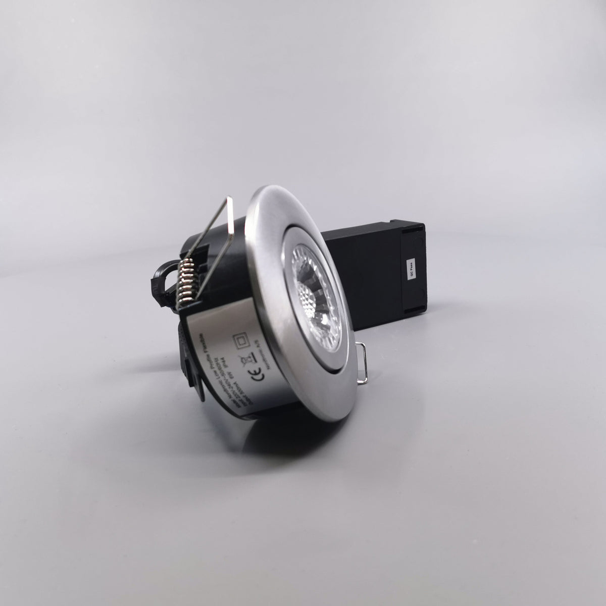 LED spot m. 6W 35° - rund børstet 33mm Type: 3502 (360° frame 21)