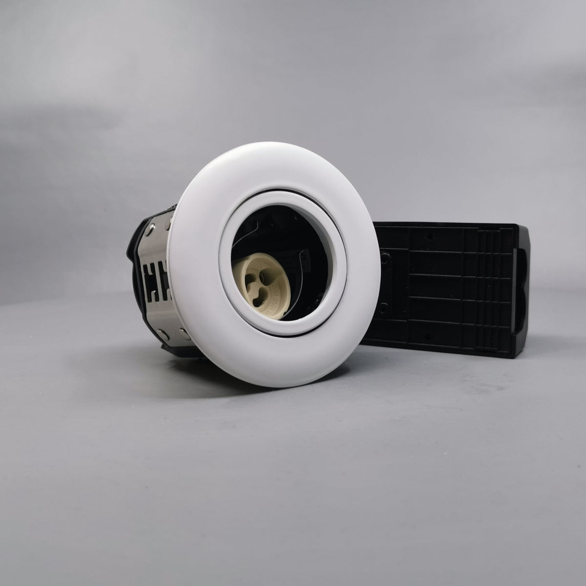 Pro indbygningsspots m/GU10 fatning - rund mat hvid (360° frame 23)