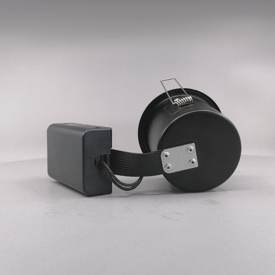 Pro indbygningsspot m. 3-Trins dæmpbar LED pære 3000K - Mat sort (360° frame 13)