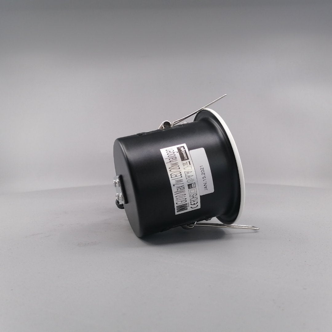 Pro indbygningsspot m. 3-Trins dæmpbar LED pære 3000K - Mat hvid (360° frame 18)