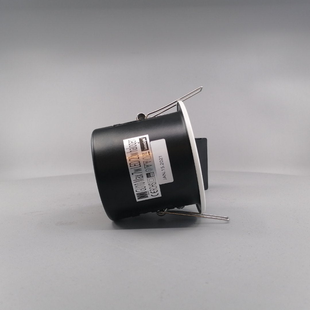 Pro indbygningsspot m. 3-Trins dæmpbar LED pære 3000K - Mat hvid (360° frame 19)