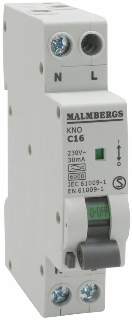 KOMBIRELÆ, 1P+N, 1 MODUL, 16A