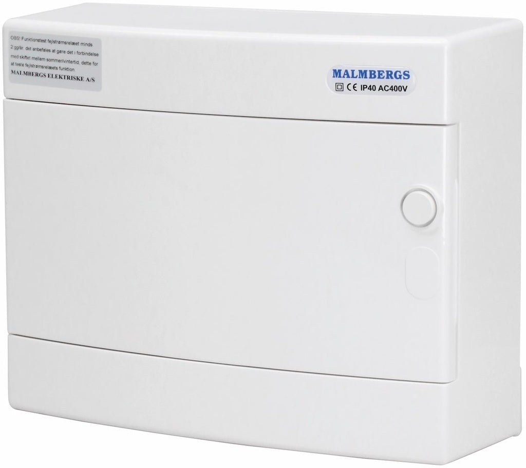 Færdigmonteret gruppetavle - 3xKombi 10A 1P+N + Transient