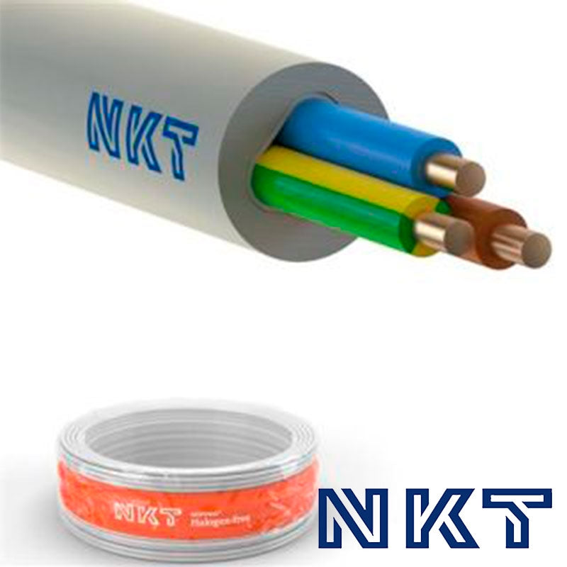 NKT installationskabel 3x1,5mm² NOIKLX - 50 meter