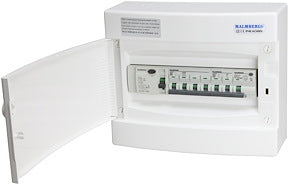 Færdigmonteret gruppetavle – 1x16A 3P+N + 1x10A 1P+N + 1xKombi 10A 1P+N