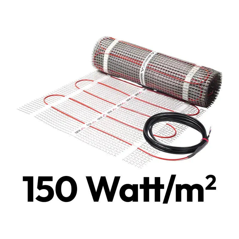 Gulvvarme måtter, 150 Watt m2