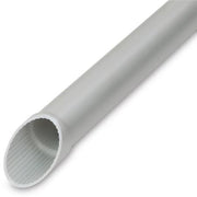 PLASTRØR 16MM GRÅ MED MUFFE PVC