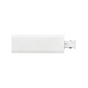ZIP RECESSED END CONNECTOR WHITE