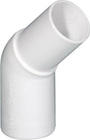 VINKEL 45 GRD INDSTIK/SPIDS HVID 32 MM