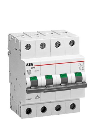 AUTOMATSIKRING C10A 4P 10KA 4M