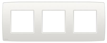 RAMME 3-MODUL, NIKO ORIGINAL, HVID