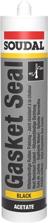 SILIKONE FUGEMASSE SORT GASKETSEAL 310ML