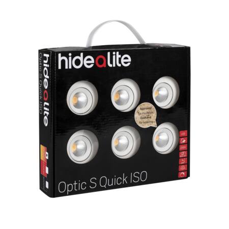 OPTIC S QUICK ISO KIT 6X4,5W/2700K HVID