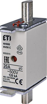 SIKRING NH000 20A GG 500V