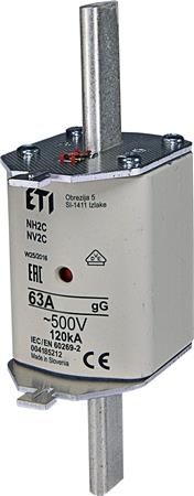 SIKRING NH2 63A GG 500V