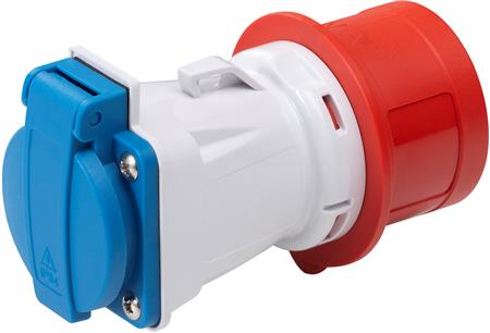 ADAPTER CEE 16A 5P STIKPROP/DK-UDTAG 3P
