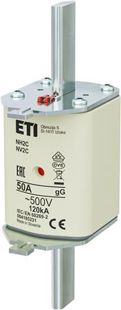 NH2 C SIKRING  50A 500V