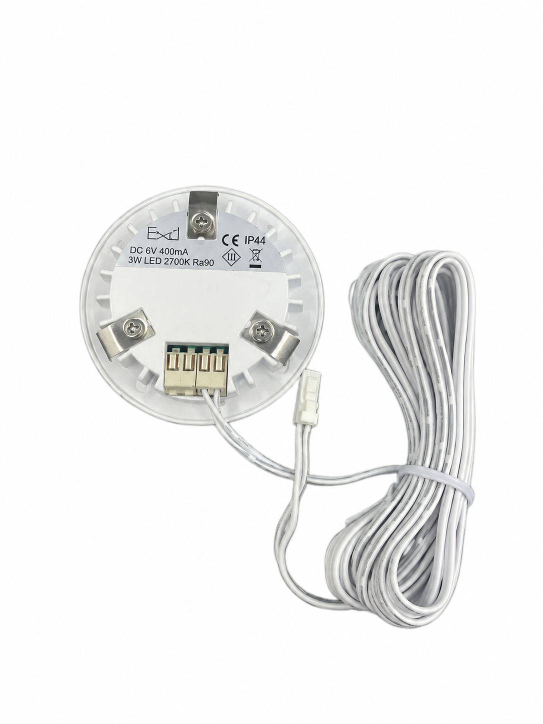 Daxtor Furniture DL 16 LED møbelspot 3W 2700K – mat hvid