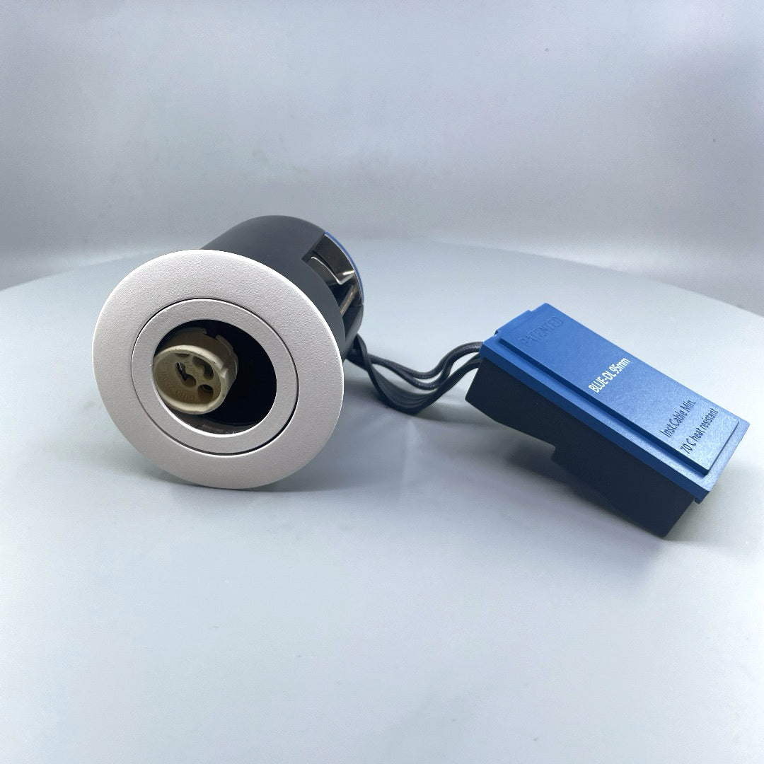 DAXTOR EXO BLUE 95 GU10 indbygningsspot – Hvid (360° frame 2)