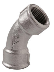 VINKEL GALV. MF/MF 45GR 1/2