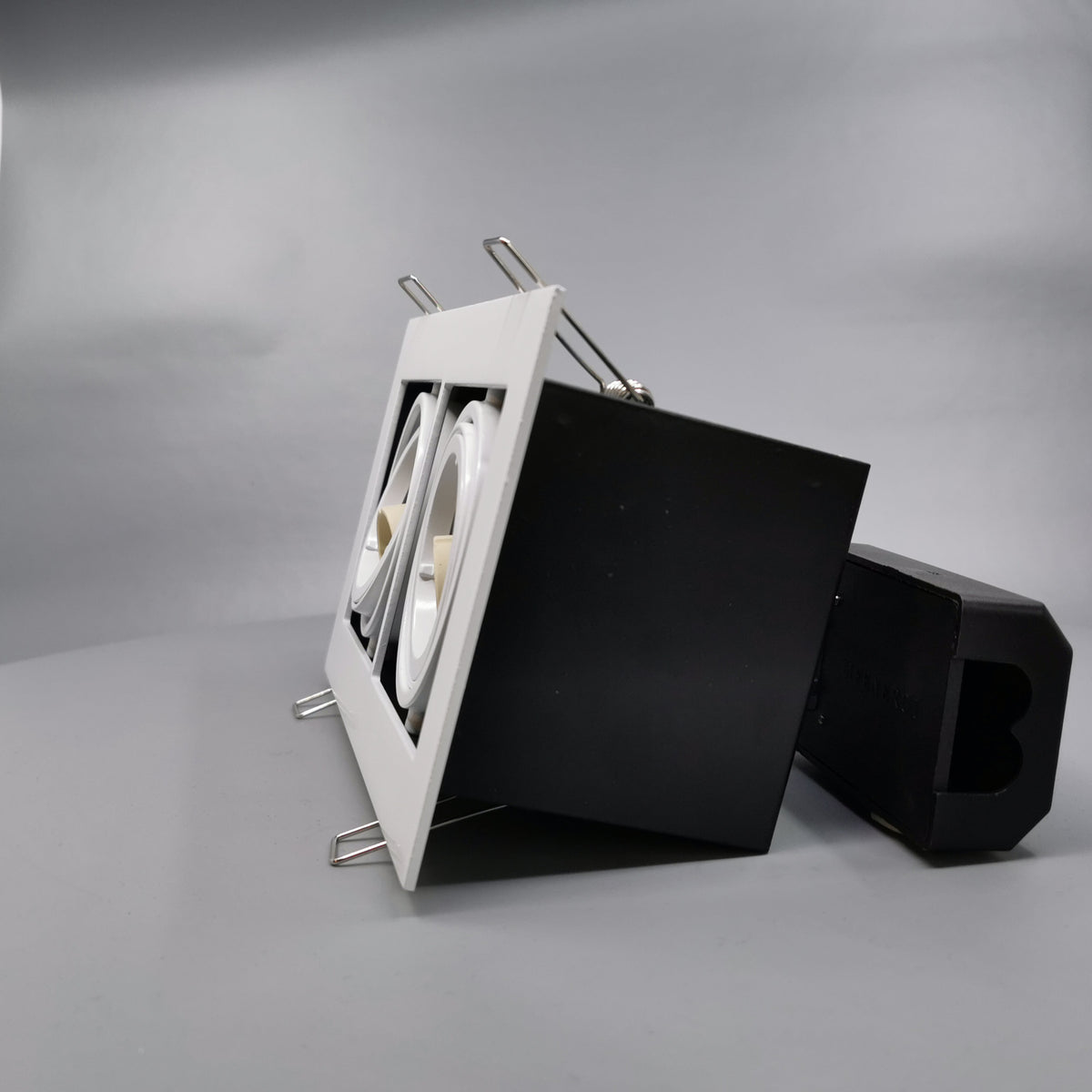 Downlight Dobbelt 230V 20W GU10 - Mat hvid (360° frame 6)