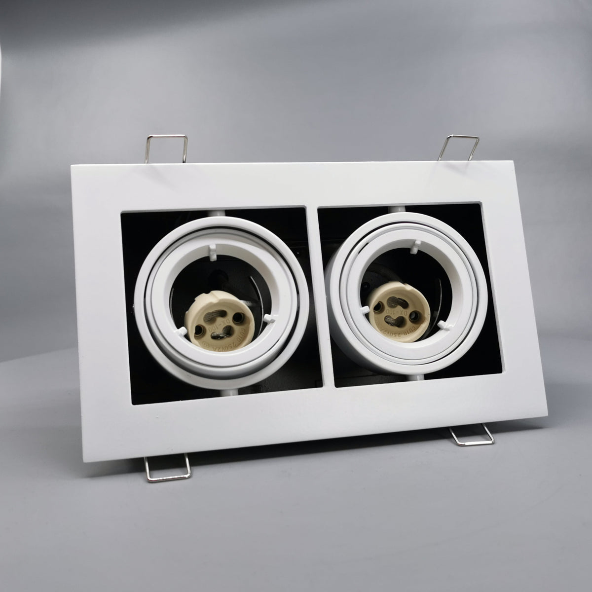Downlight Dobbelt 230V 20W GU10 - Mat hvid (360° frame 24)