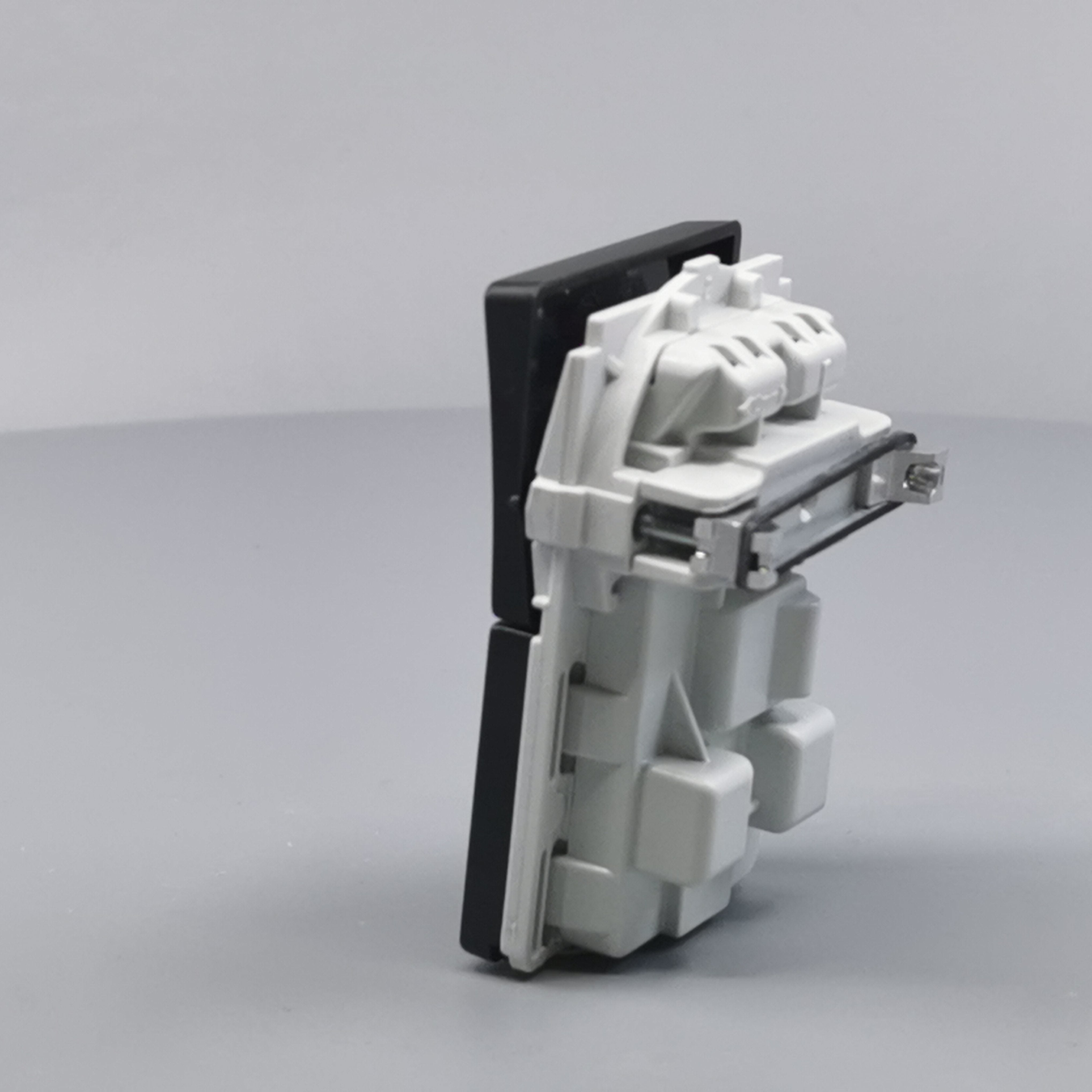 Fuga Stikkontakt 2-pol med jord koksgrå