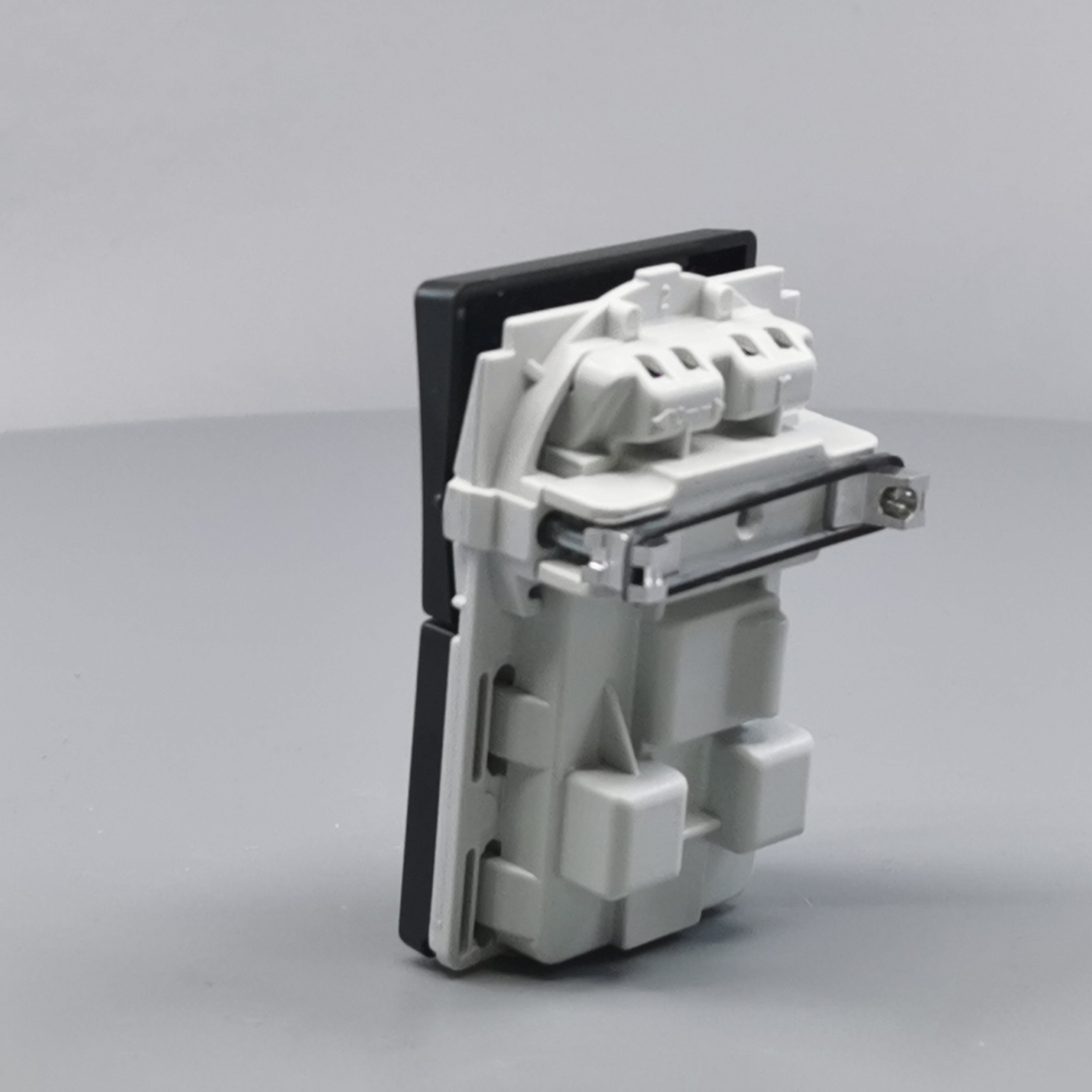 Fuga Stikkontakt 2-pol med jord koksgrå